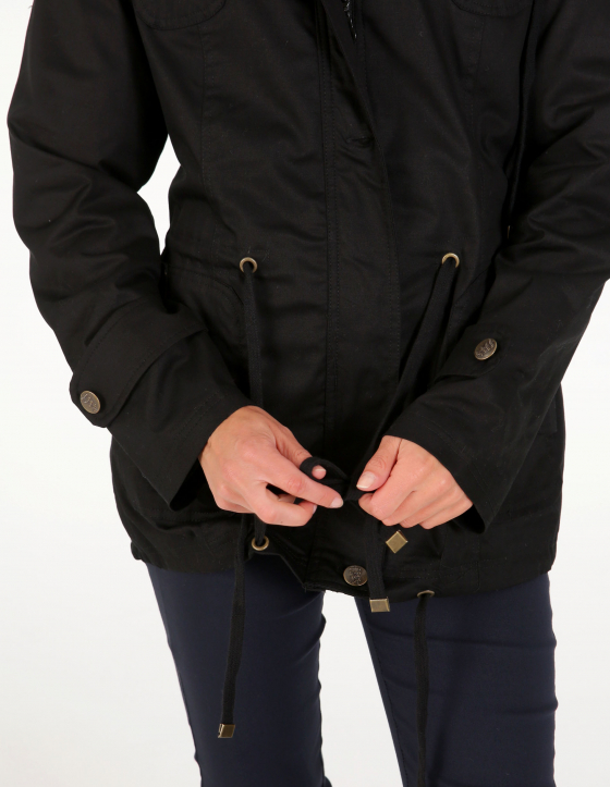 CZARNA PARKA EMMA BLACK