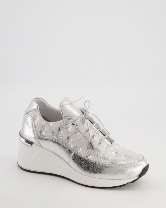 SNEAKERSY NA KOTURNIE 0127 683 SILVER