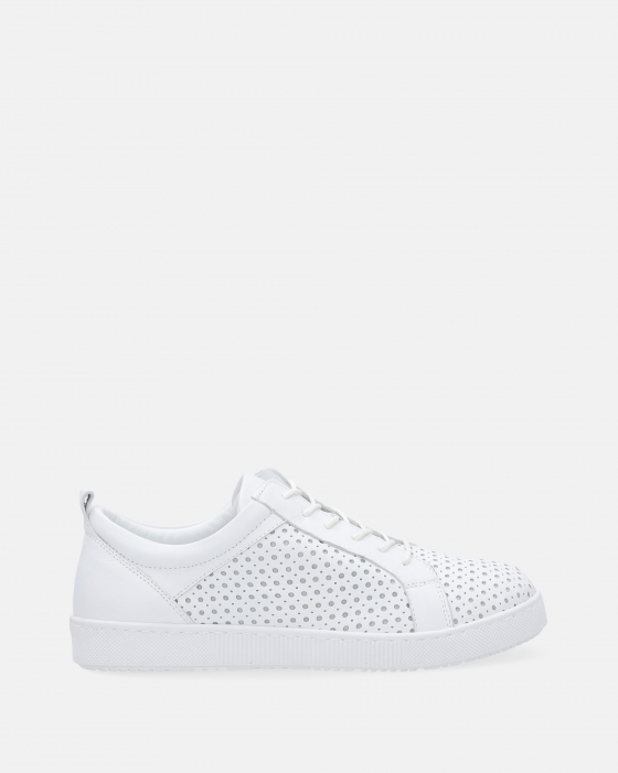 BIAŁE SPORTOWE PÓŁBUTY 055125D09 WHITE