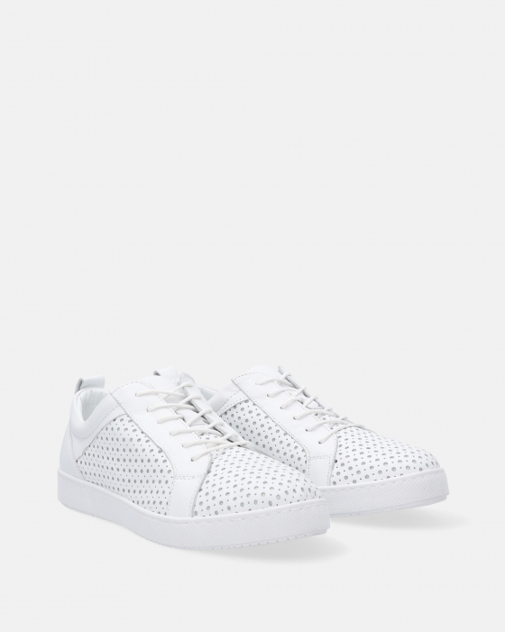 BIAŁE SPORTOWE PÓŁBUTY 055125D09 WHITE