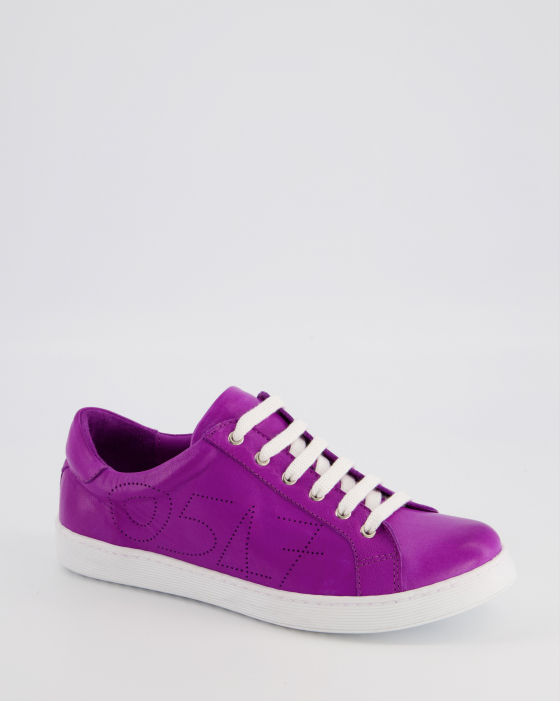 SKÓRZANE TRAMPKI DAMSKIE 05520547 PURPLE