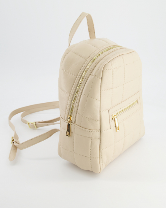 PIKOWANY PLECAK 1086 NAPPA BEIGE