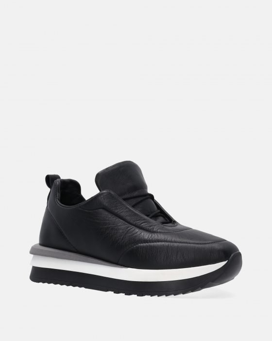 CZARNE SNEAKERSY DAMSKIE 1640 BLACK