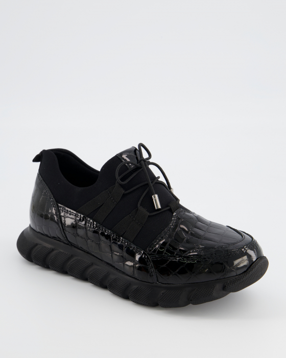 CZARNE SNEAKERSY DAMSKIE 22036 501 BLACK