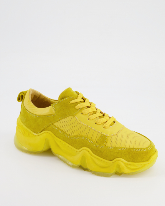 SNEAKERSY DAMSKIE 22412 COM YELLOW