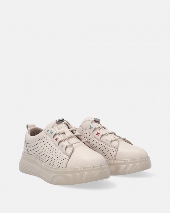 LEKKIE SNEAKERSY W KOLORZE BEŻOWYM 244315 104 BEIGE