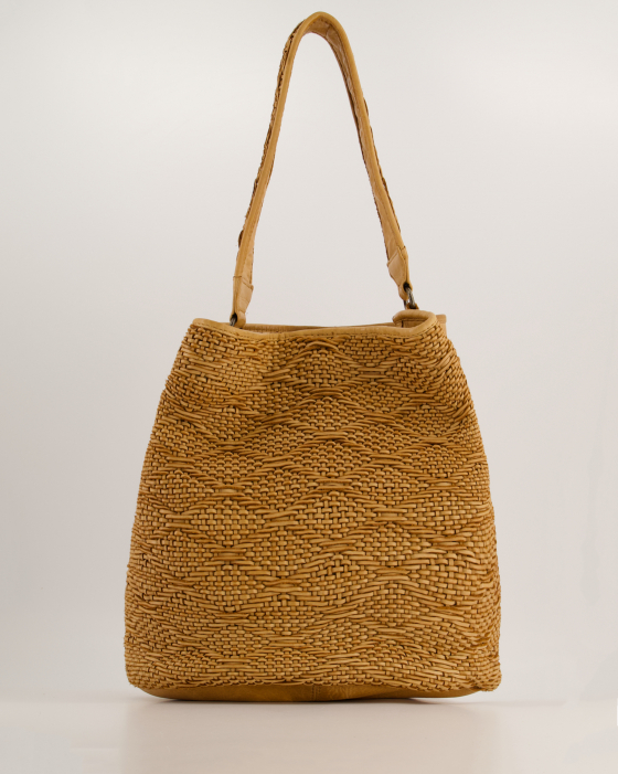 TORBA Z PLECIONEJ SKÓRY 30780 FRYE CAMEL