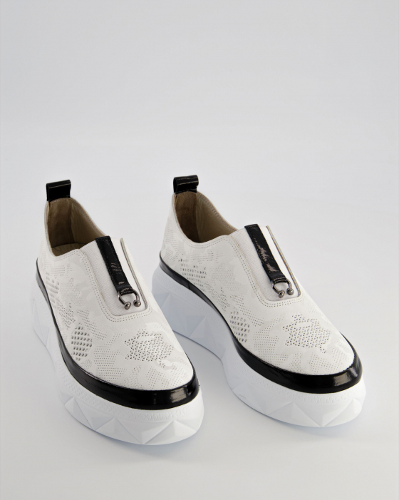 SNEAKERSY DAMSKIE 352614 WHITE-BLA