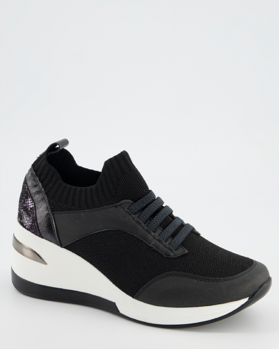 CZARNE SNEAKERSY 50C1201 BLACK