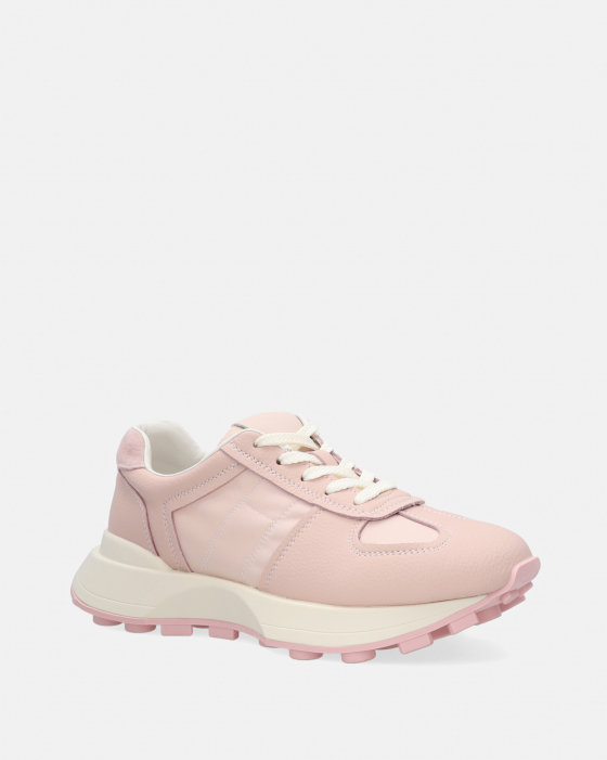 RÓŻOWE SNEAKERSY DAMSKIE 52-021 PINK