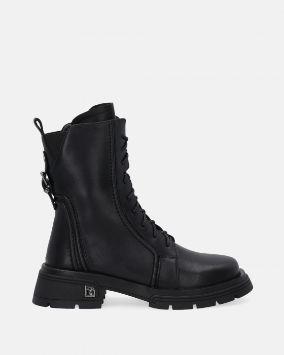 CZARNE TRZEWIKI DAMSKIE 53C0214 BLACK