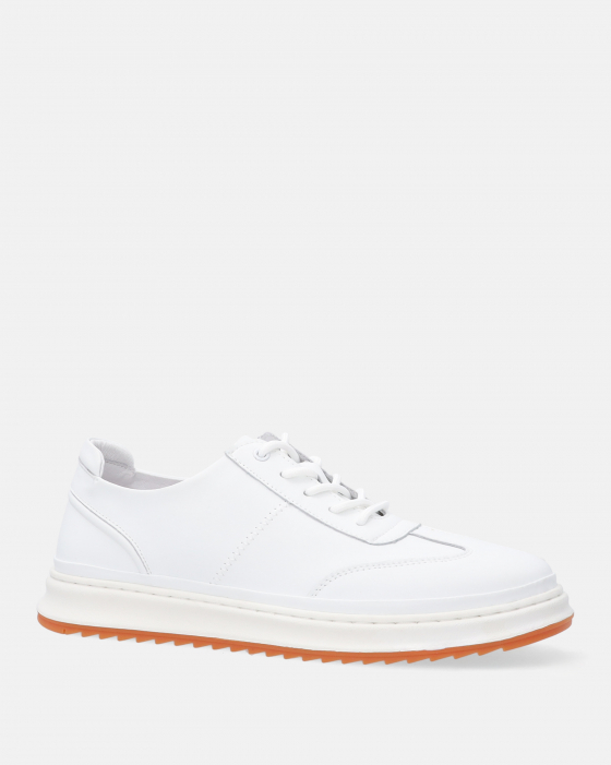 SKÓRZANE SNEAKERSY MĘSKIE 54A0253 WHITE