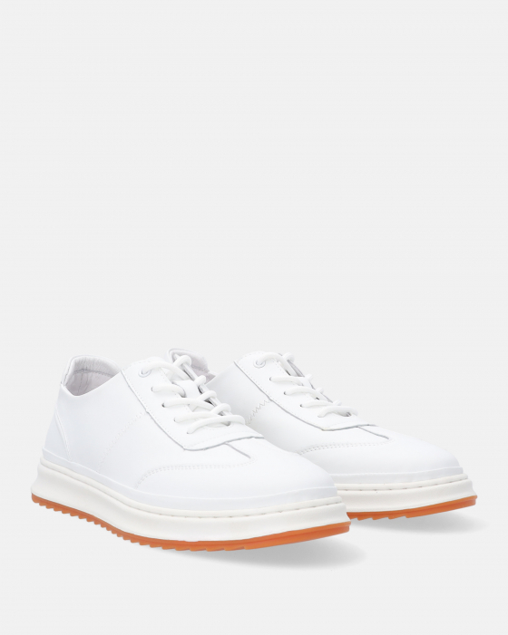 SKÓRZANE SNEAKERSY MĘSKIE 54A0253 WHITE