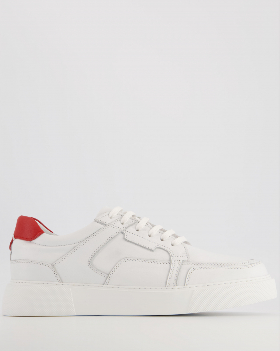 SNEAKERSY MĘSKIE  7141 WHITE-RED