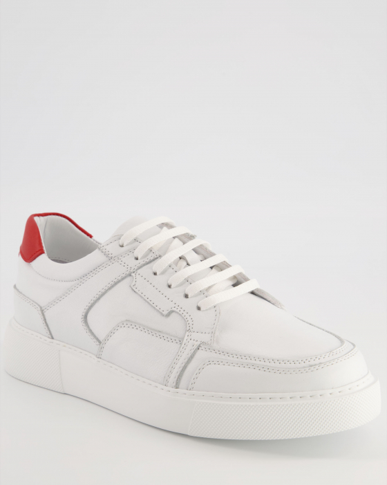 SNEAKERSY MĘSKIE  7141 WHITE-RED