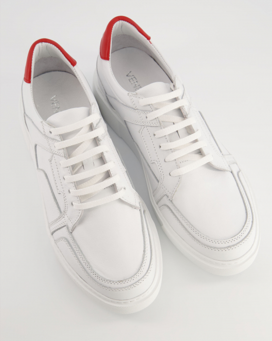 SNEAKERSY MĘSKIE  7141 WHITE-RED