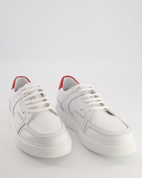 SNEAKERSY MĘSKIE  7141 WHITE-RED