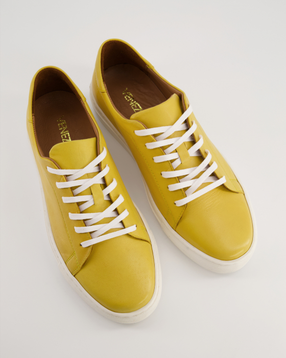 SKÓRZANE TRAMPKI MĘSKIE 890 1022 YELLOW