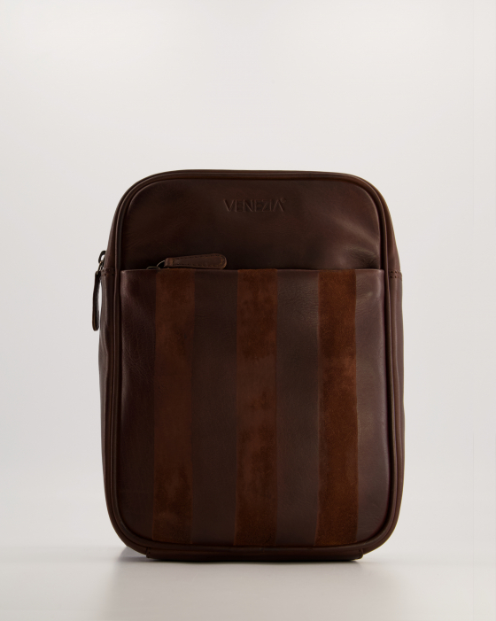 BRĄZOWA TORBA MĘSKA 9827 ROMA BROWN