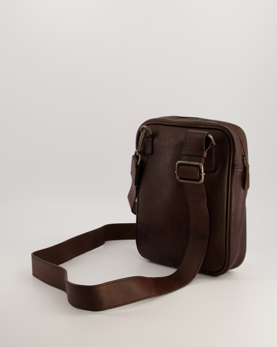 BRĄZOWA TORBA MĘSKA 9827 ROMA BROWN