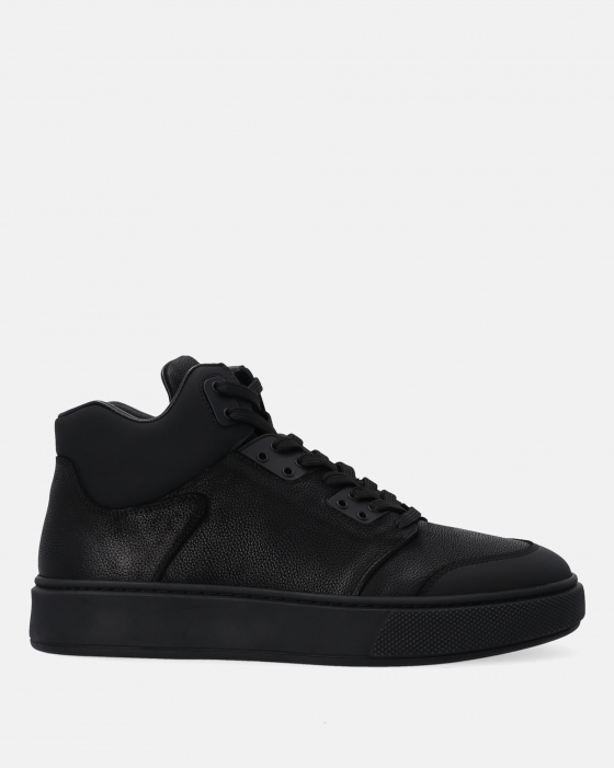 CZARNE SNEAKERSY MĘSKIE Z NUBUKU D13B1T26-5 BLACK