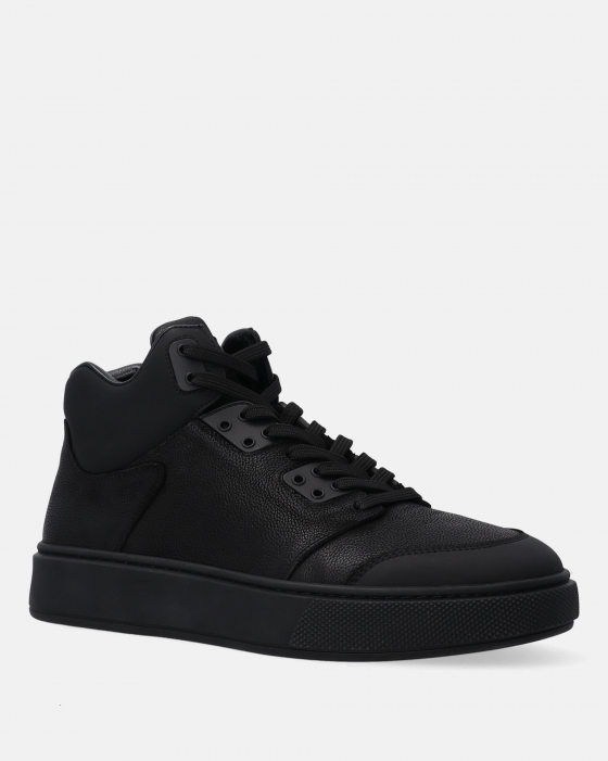 CZARNE SNEAKERSY MĘSKIE Z NUBUKU D13B1T26-5 BLACK