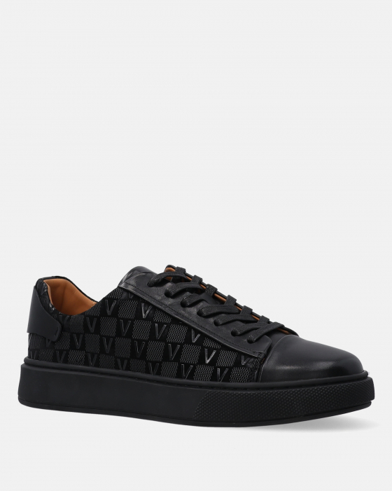 CZARNE SNEAKERSY MĘSKIE K182391-V06 BLAC