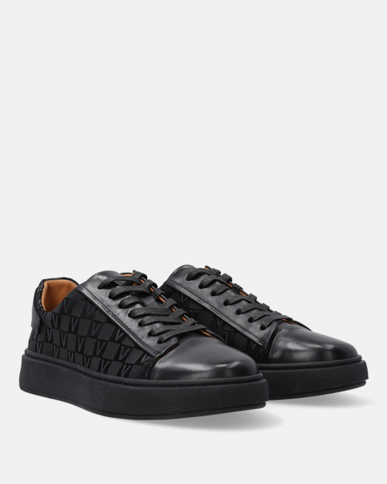 CZARNE SNEAKERSY MĘSKIE K182391-V06 BLAC