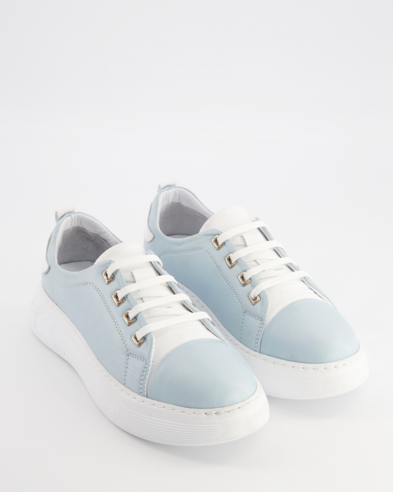 SNEAKERSY DAMSKIE SW524 BLU-WHI