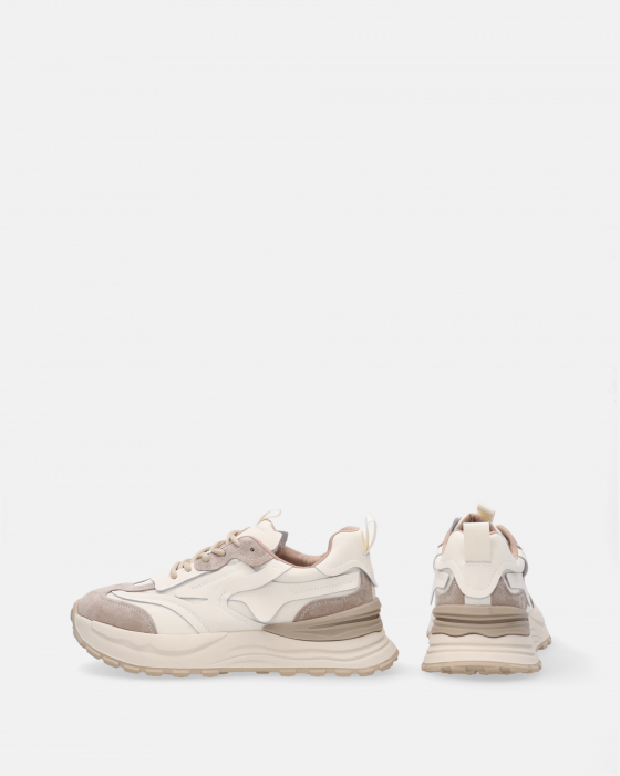 BEŻOWE SNEAKERSY NA MASYWNEJ PODESZWIE VE-025 BEIGE