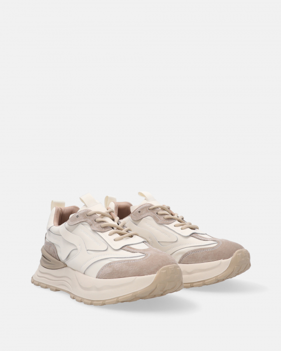 BEŻOWE SNEAKERSY NA MASYWNEJ PODESZWIE VE-025 BEIGE