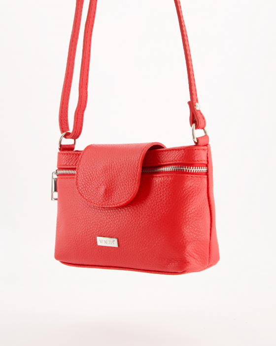 Czerwona torebka crossbody W095LERETOR097