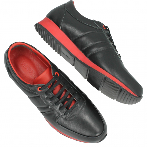 SPORTOWE PÓŁBUTY MĘSKIE WM124 BLACK-RED