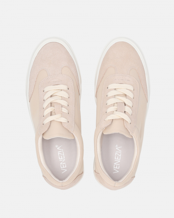 BEŻOWE SNEAKERSY DAMSKIE 26134-2-2 BEIGE