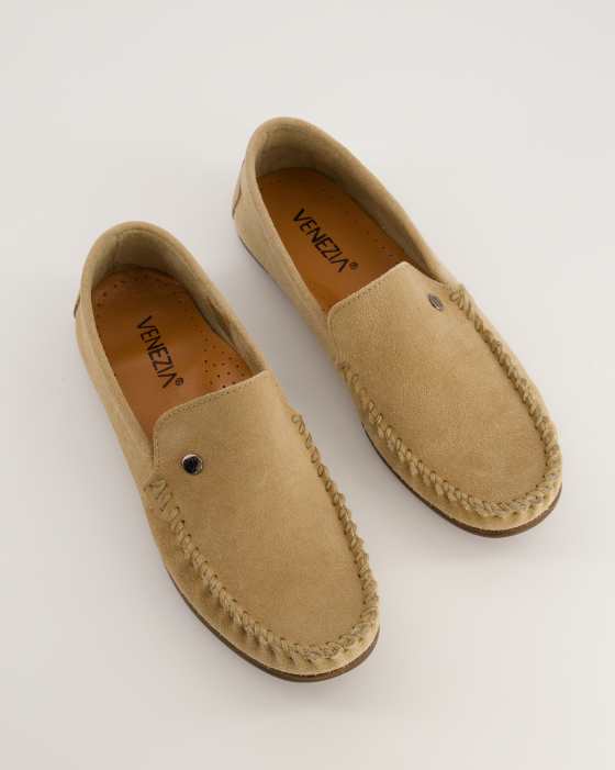 ZAMSZOWE MOKASYNY 32313S CAMEL
